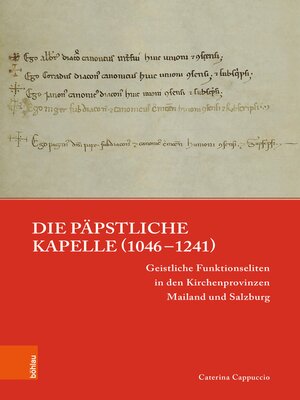 cover image of Die päpstliche Kapelle (1046–1241)